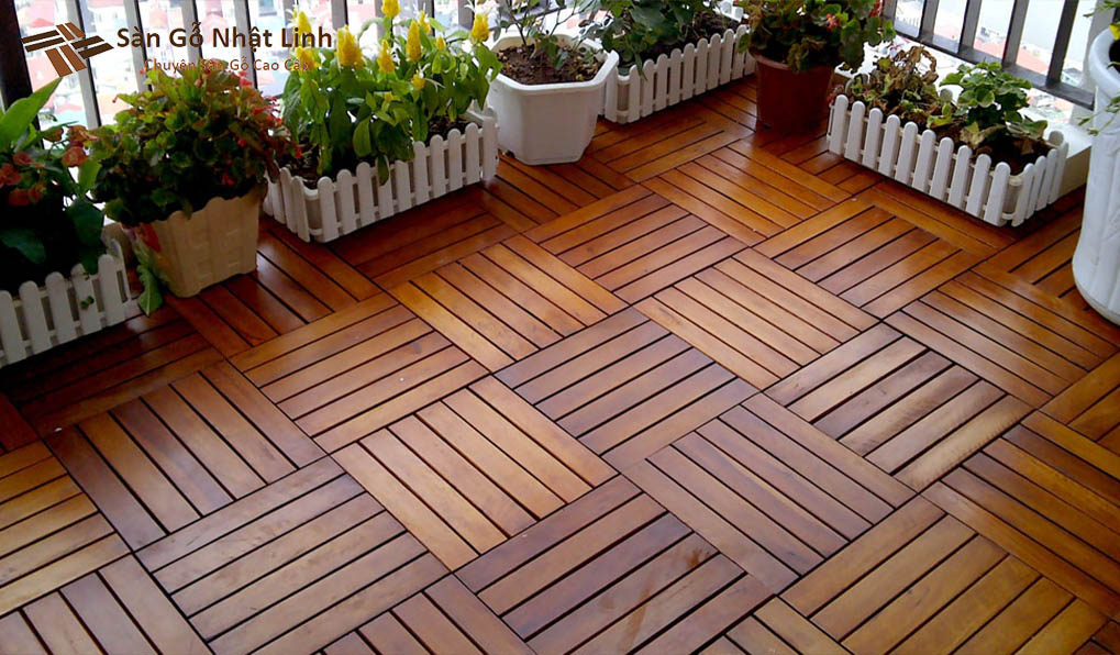 lát sàn gỗ tràm bông vàng vuông