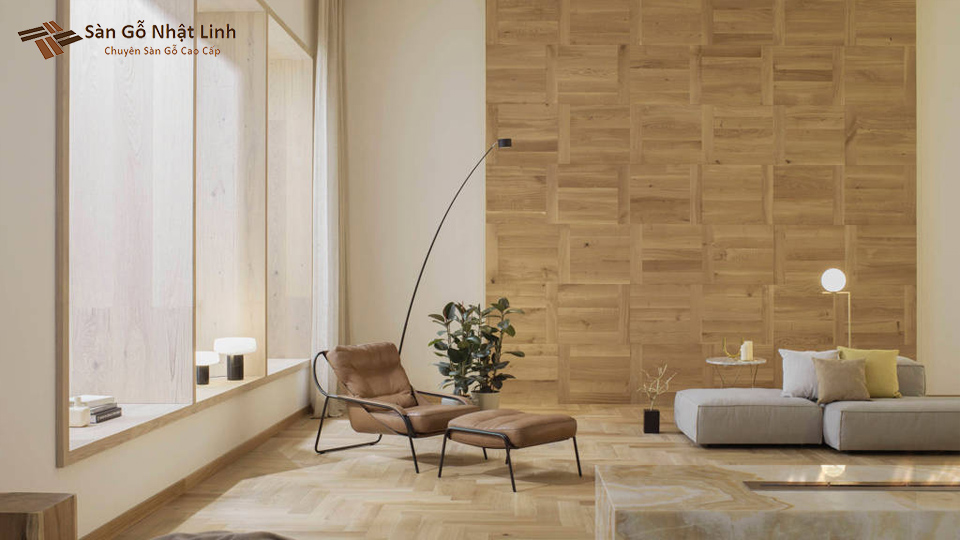 Gỗ ốp tường tự nhiên màu sáng độc đáo!